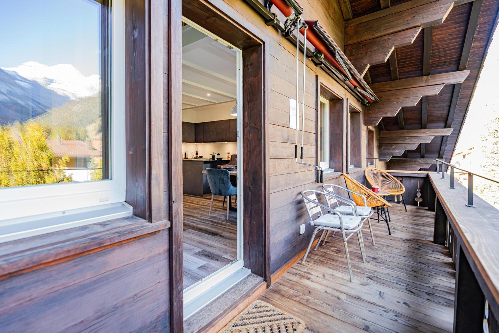 Unique Penthouse With Gallery And Mountain View Kandersteg Exterior foto