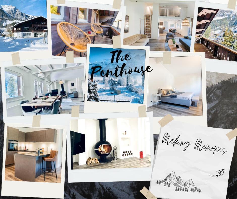 Unique Penthouse With Gallery And Mountain View Kandersteg Exterior foto